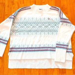 Women’s Tommy Hilfiger Winter Nordic Fair Isle Ski Holiday Christmas Sweater M